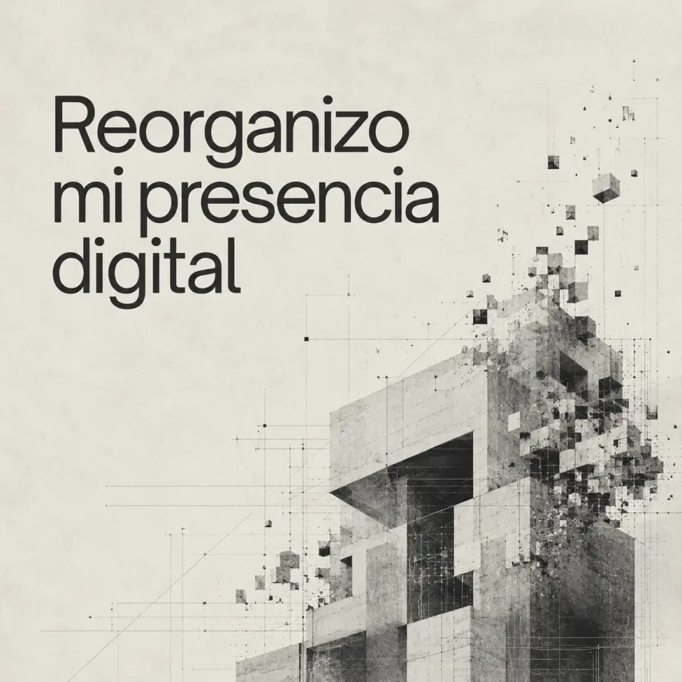 Reorganizo mi presencia digital cover