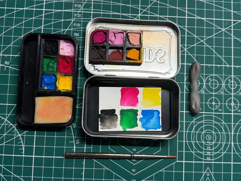 i love making DIY watercolor palettes too. cover