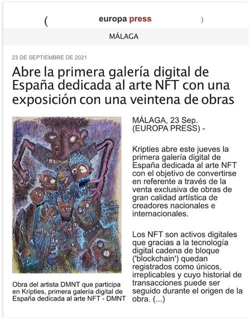 Kripties aparecía por primera vez en medios de Europa e Iberoamérica cover
