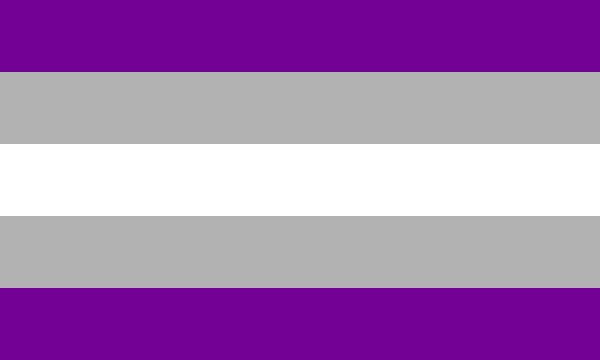 The Gray-Asexual pride flag.