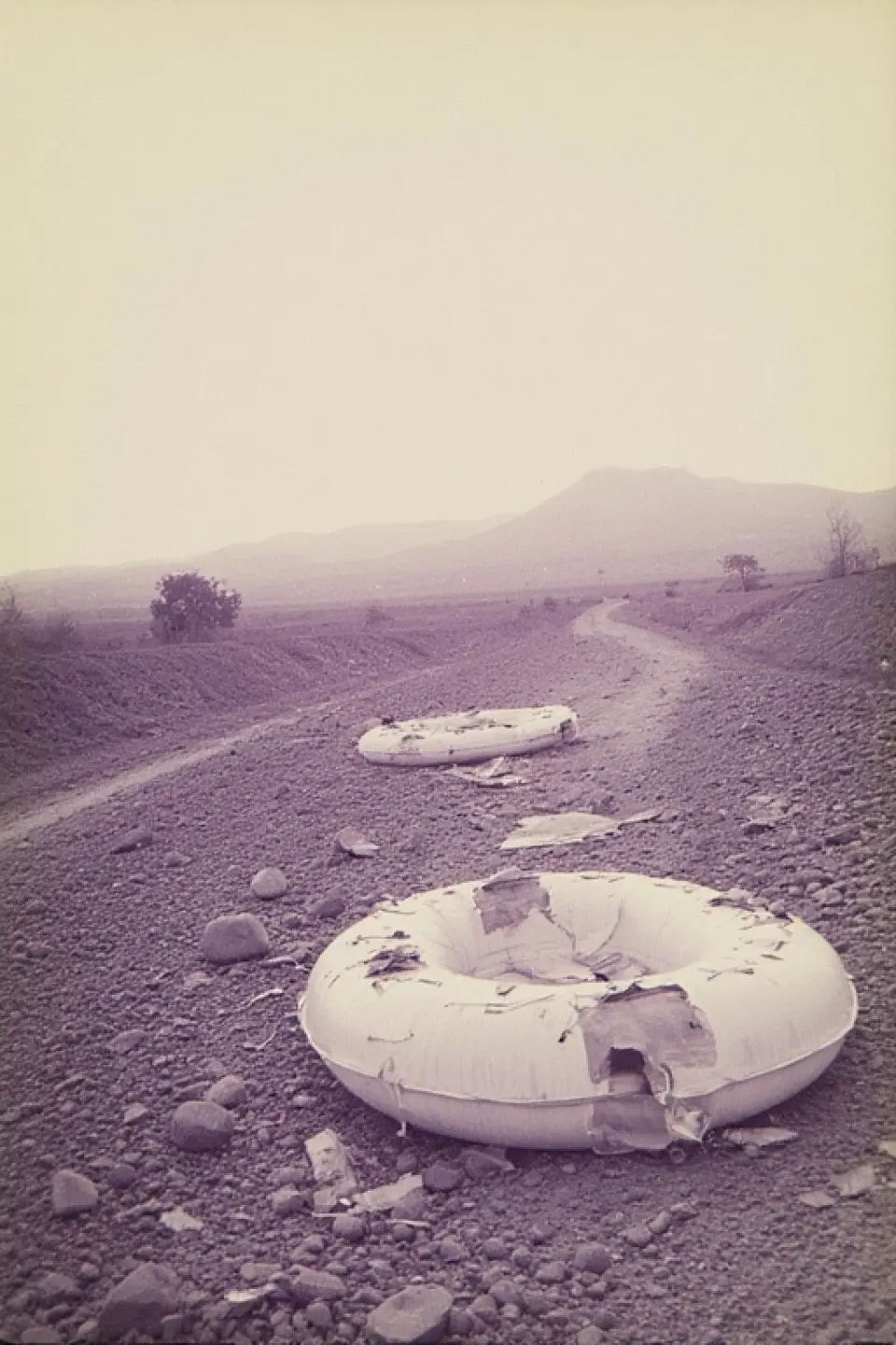 dreams forgotten on an inflatable life raft cover