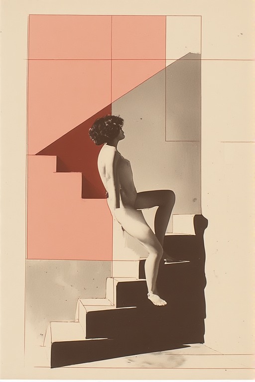 nude. ascending staircase cover