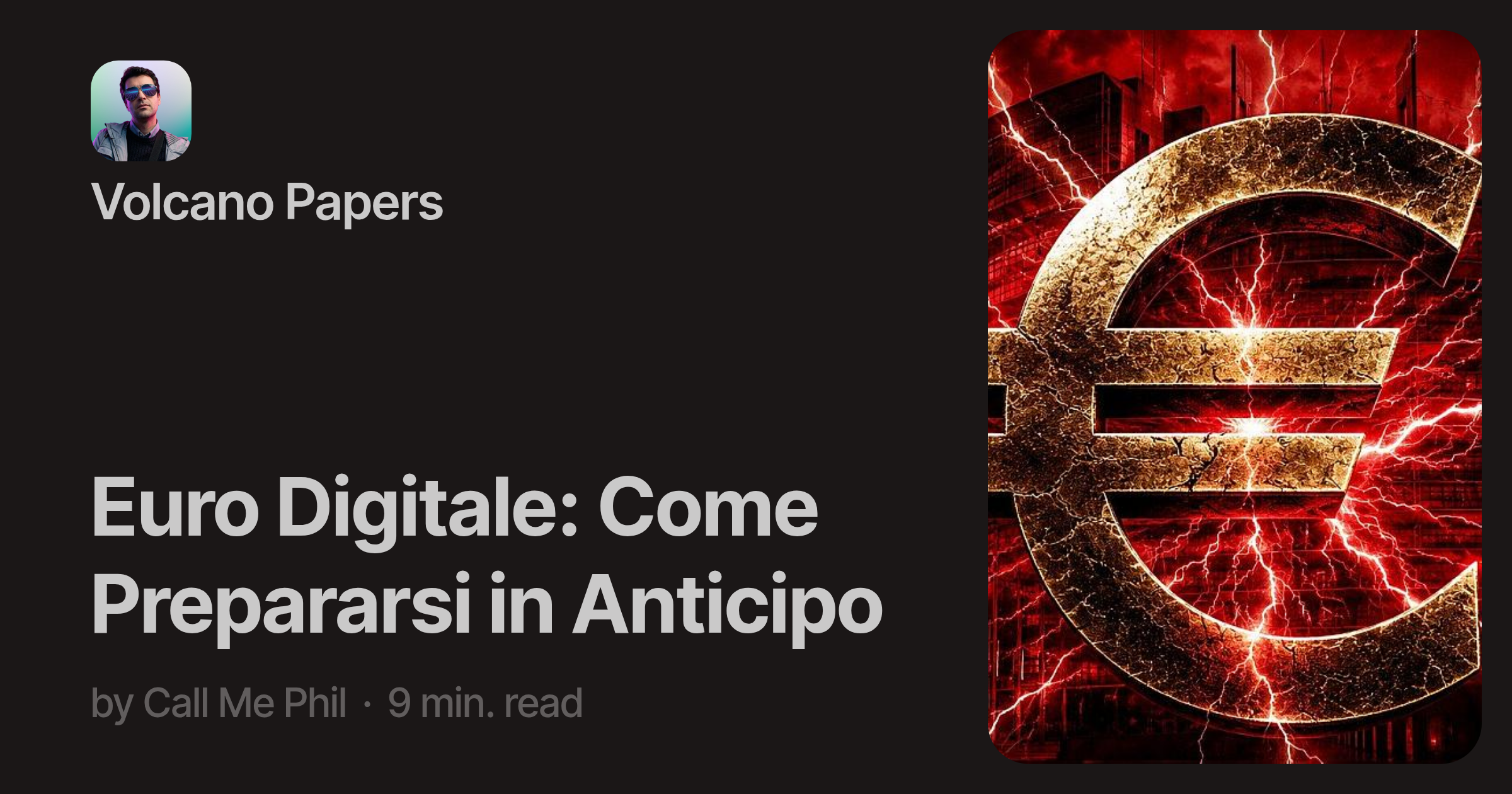 Euro Digitale: Come Prepararsi in Anticipo | Call Me Phil | Offprint