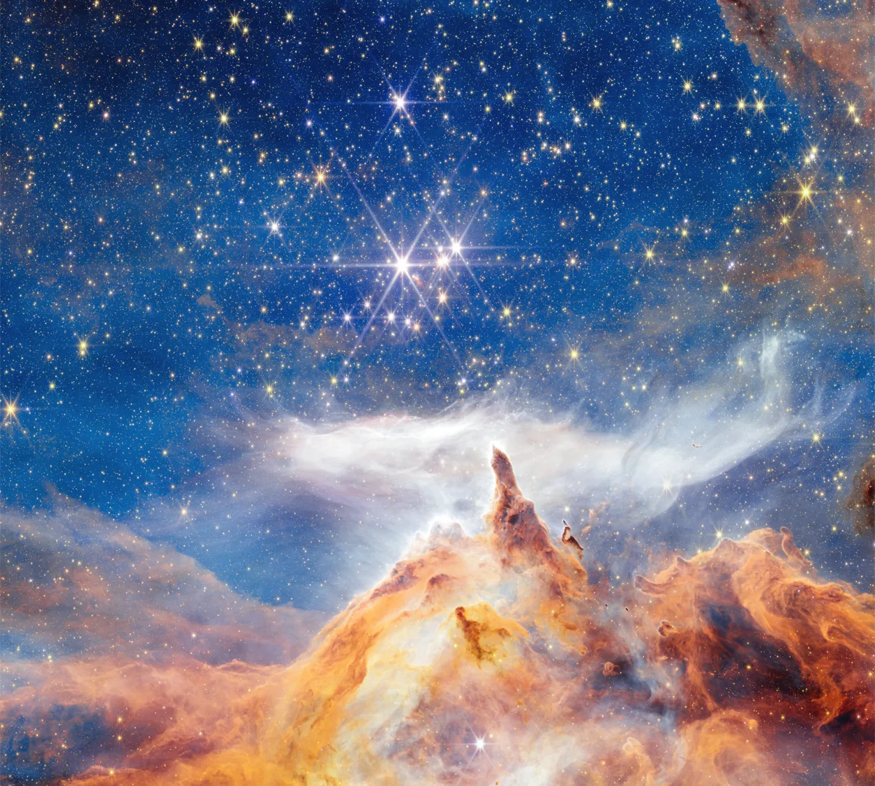 An image from the James Webb Space Telescope of Pismis 24, also called NGC 6357.