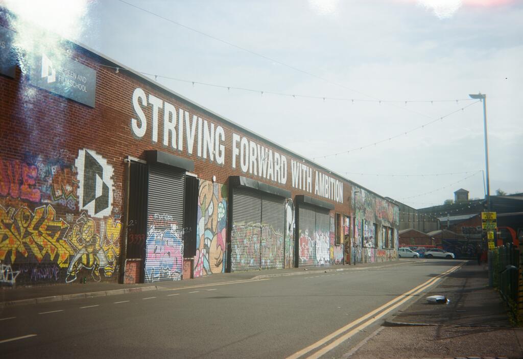 Graffiti in Digbeth, Birmingham shot on Film Photography Project 620 film.