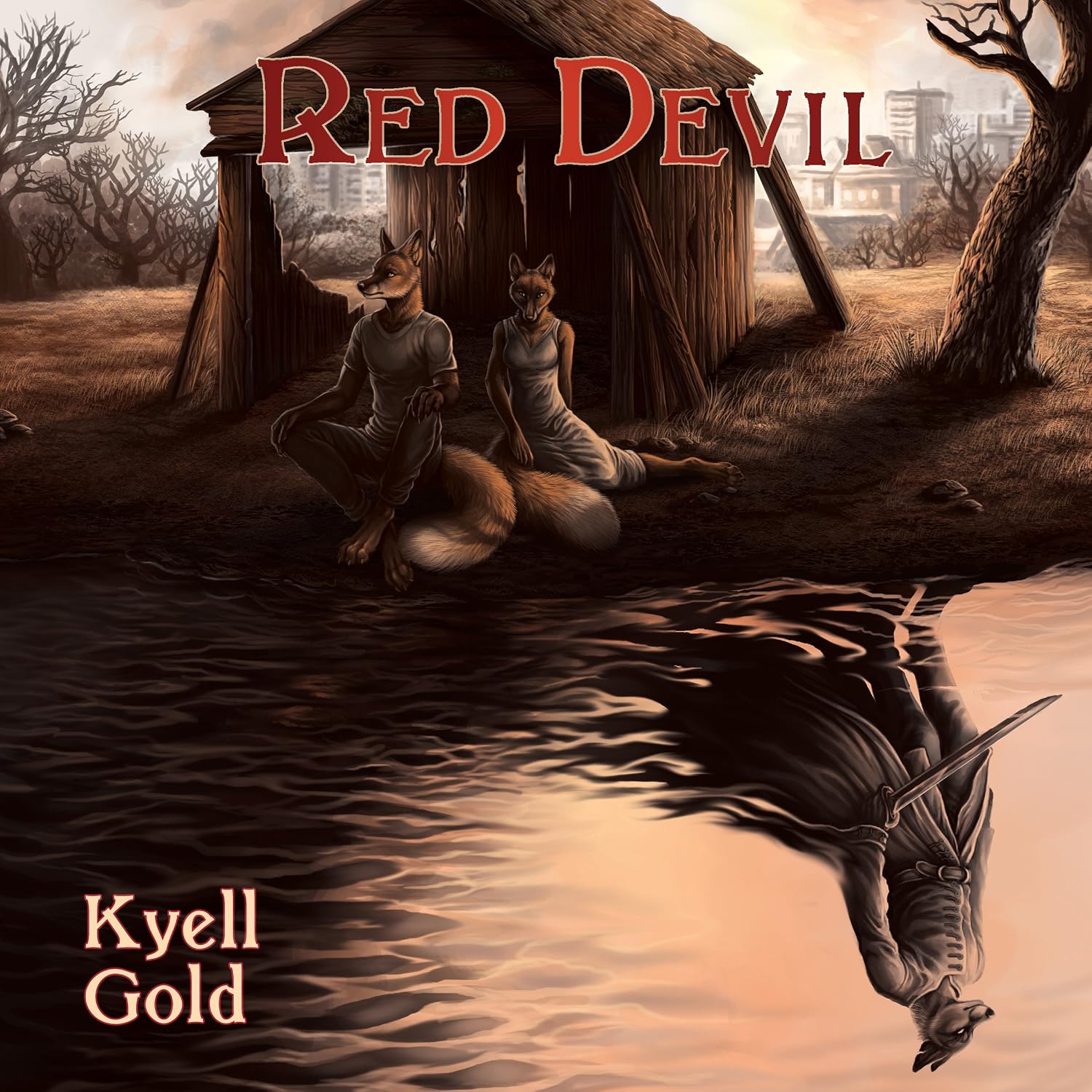 Book cover art for Red Devil, by Kyell Gold, for the audiobook edition.