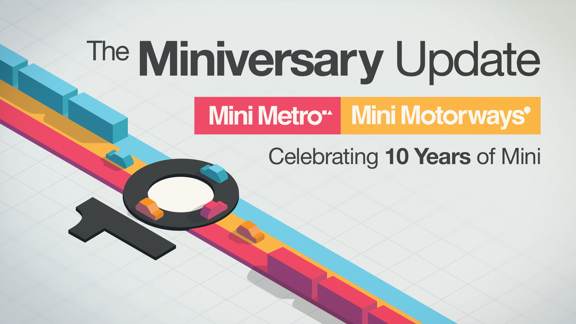 The Miniversary Update is Out Now: Available for Mini Metro & Mini Motorways! - Dinosaur Polo Club