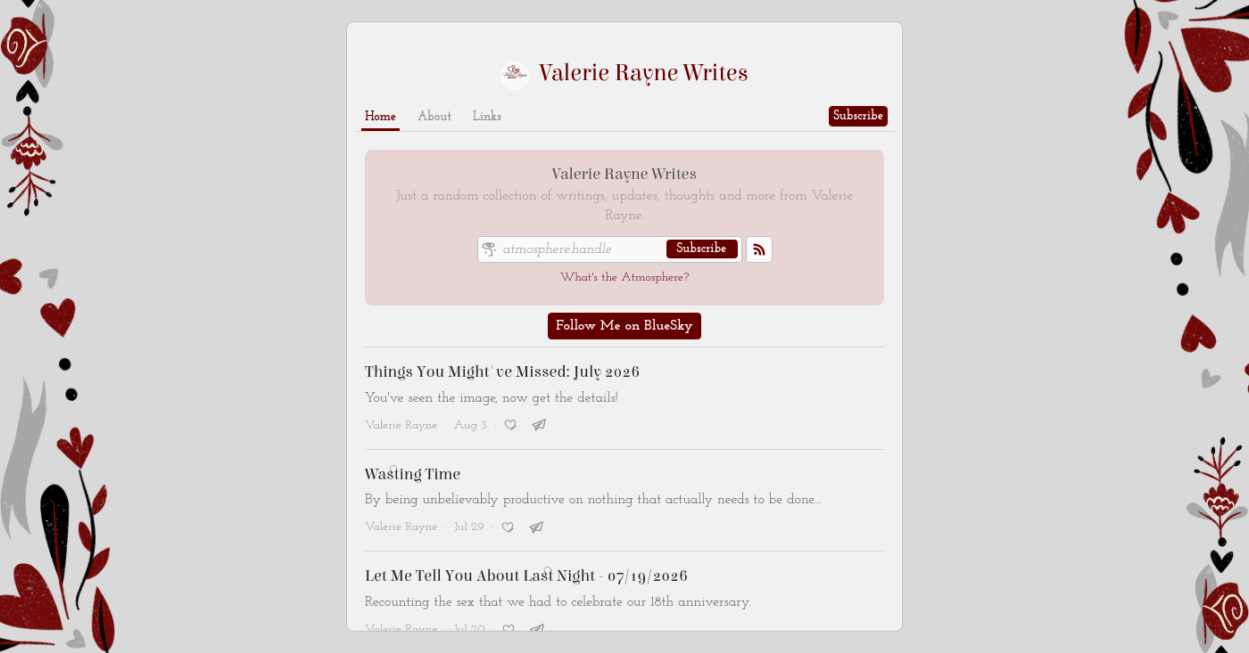 Valerie Rayne Writes