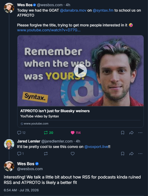 Check out this chat with @danabra.mov and @syntax.fm
