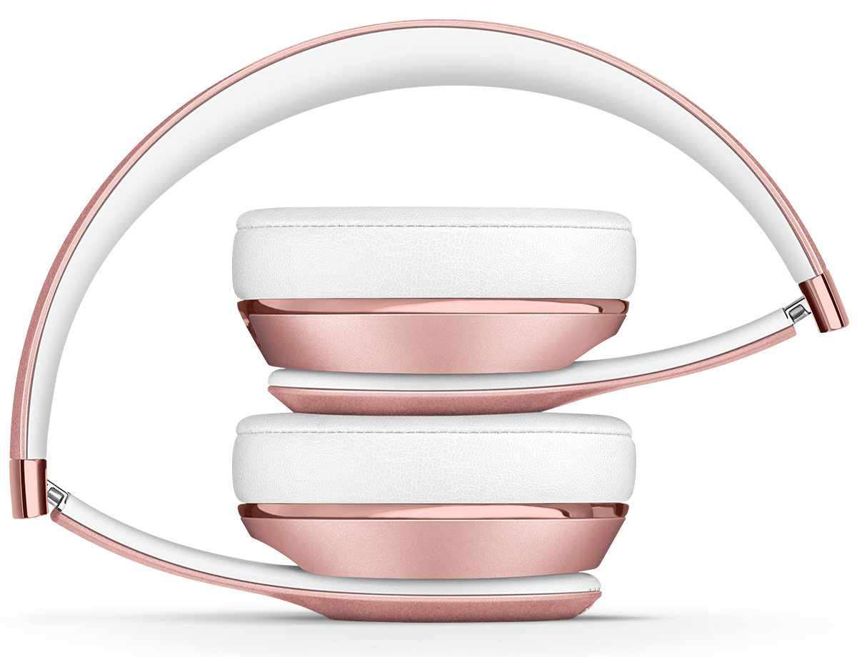 A picture of the Beats Solo 2, in gold pink.