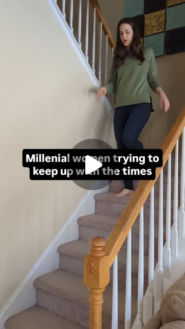 Deborah Kennedy on Instagram: "It's giving Katie Kaboom. But also, we are tired.   #millenials #genx #fashion #funny #trends"