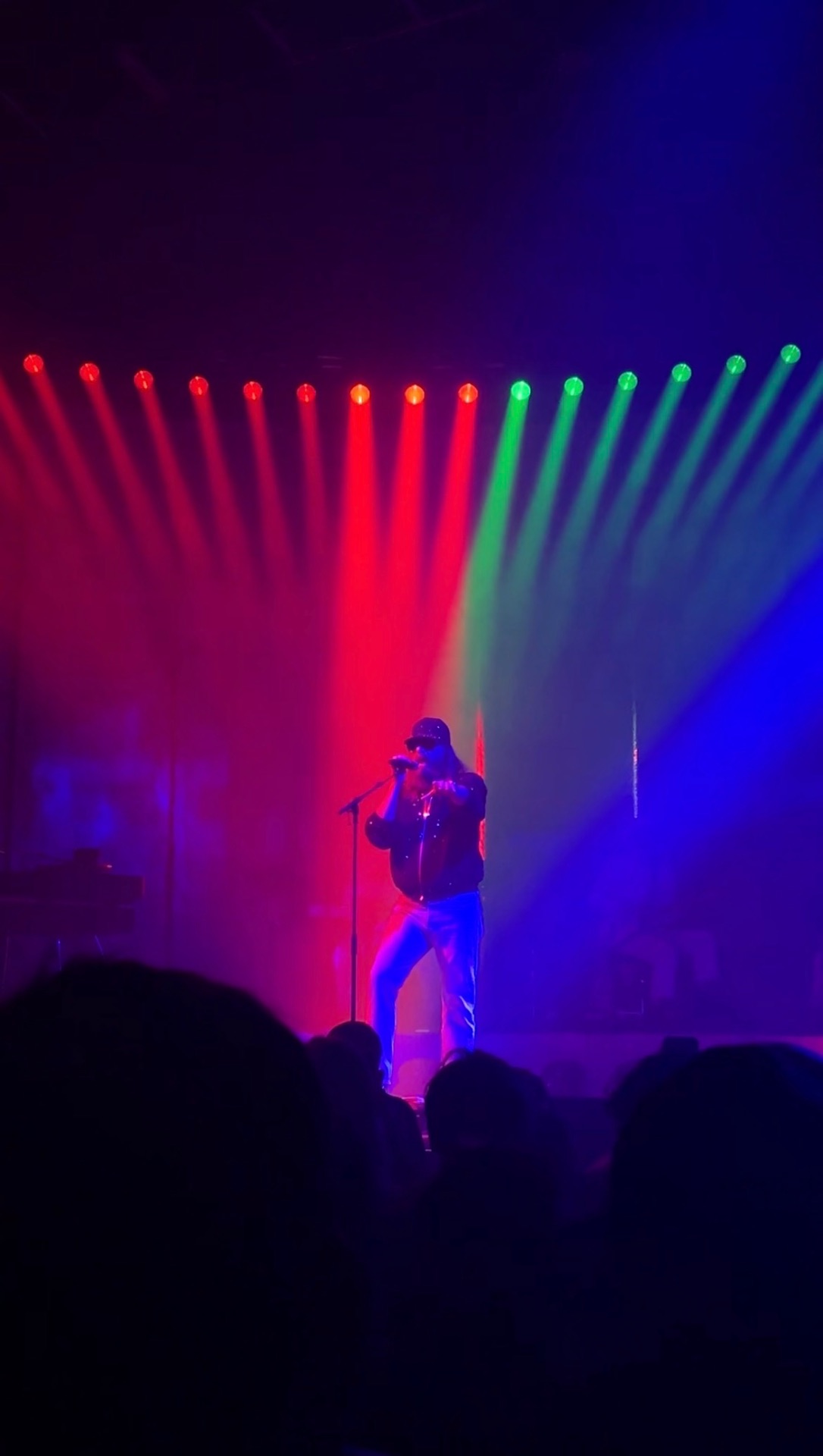 le début du concert yavait plein de couleurs!!