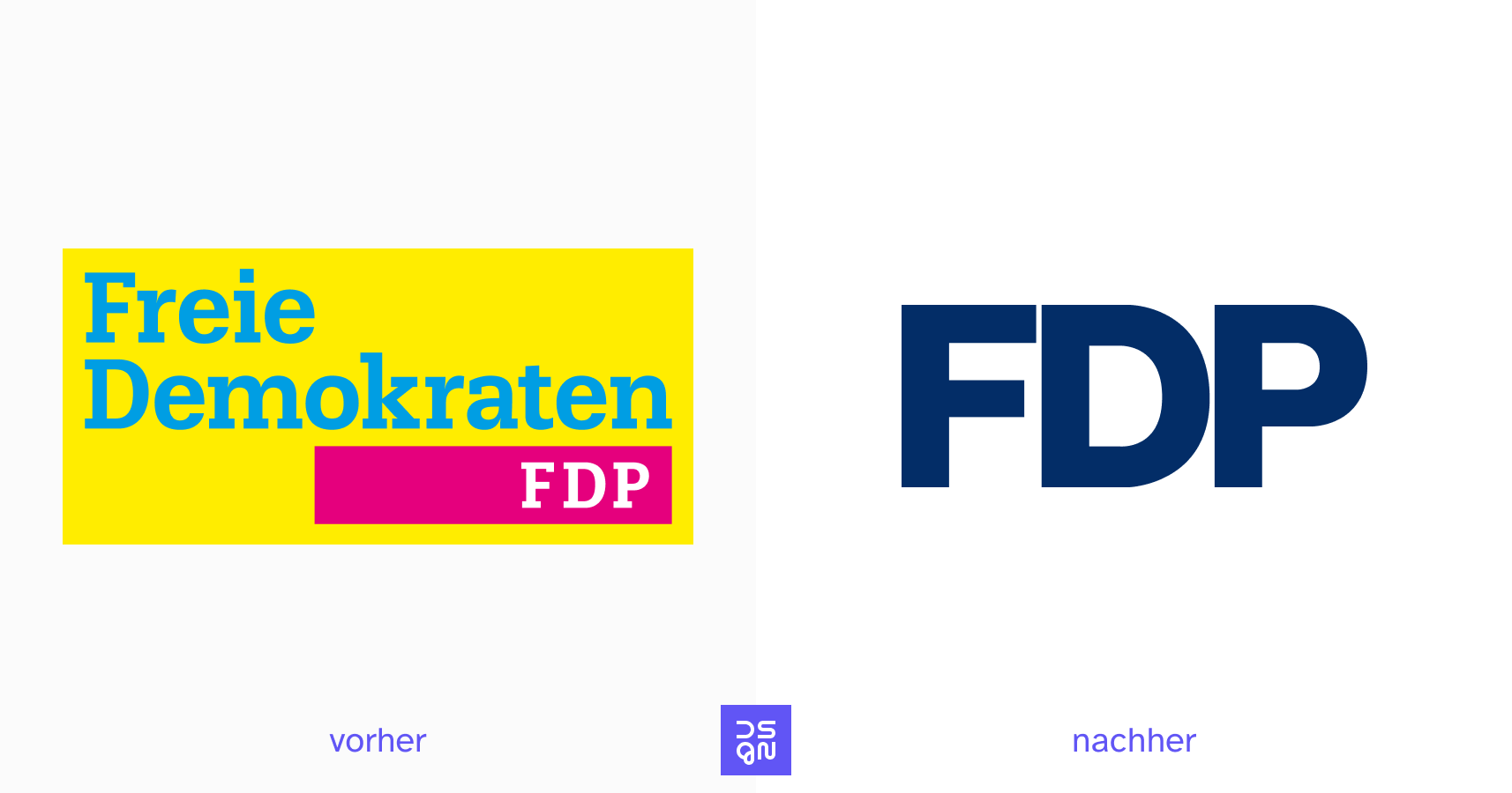 Vorher/Nachher: FDP (Freie Demokratische Partei)