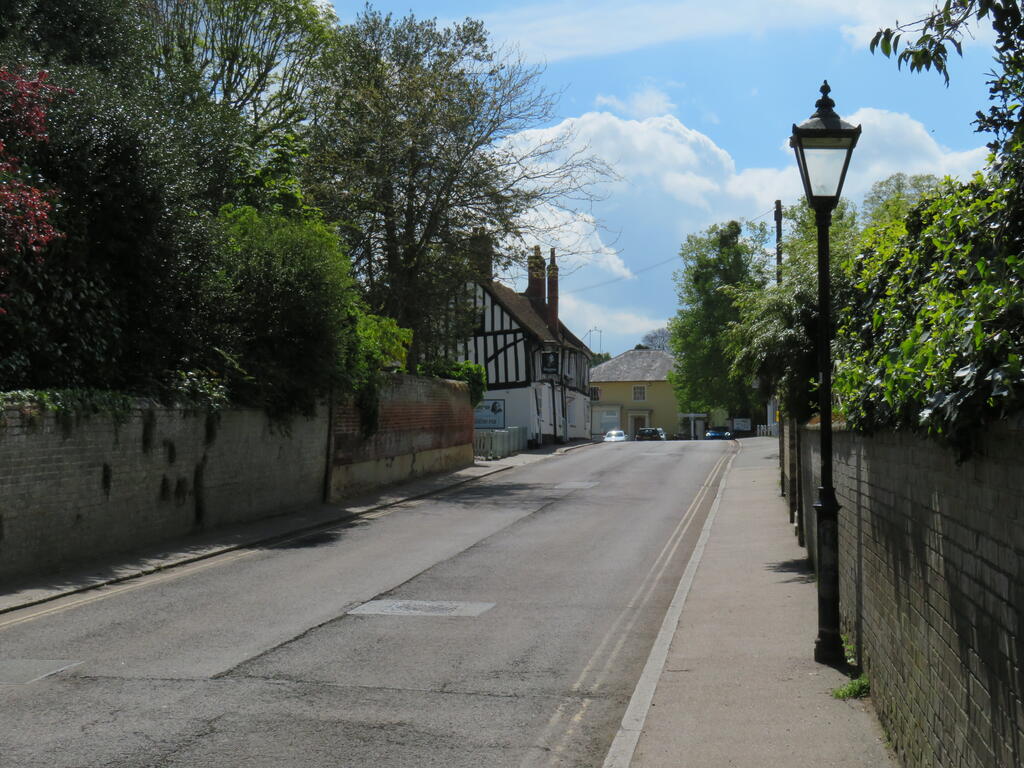 Dedham Village on a sunny day