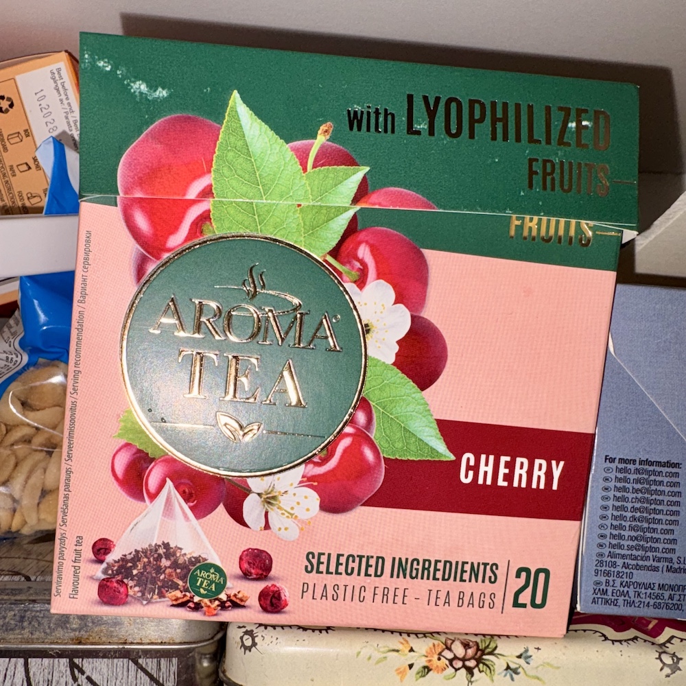 Cherry Tea package of 20 teabags